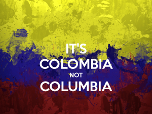 Colombia not Columbia